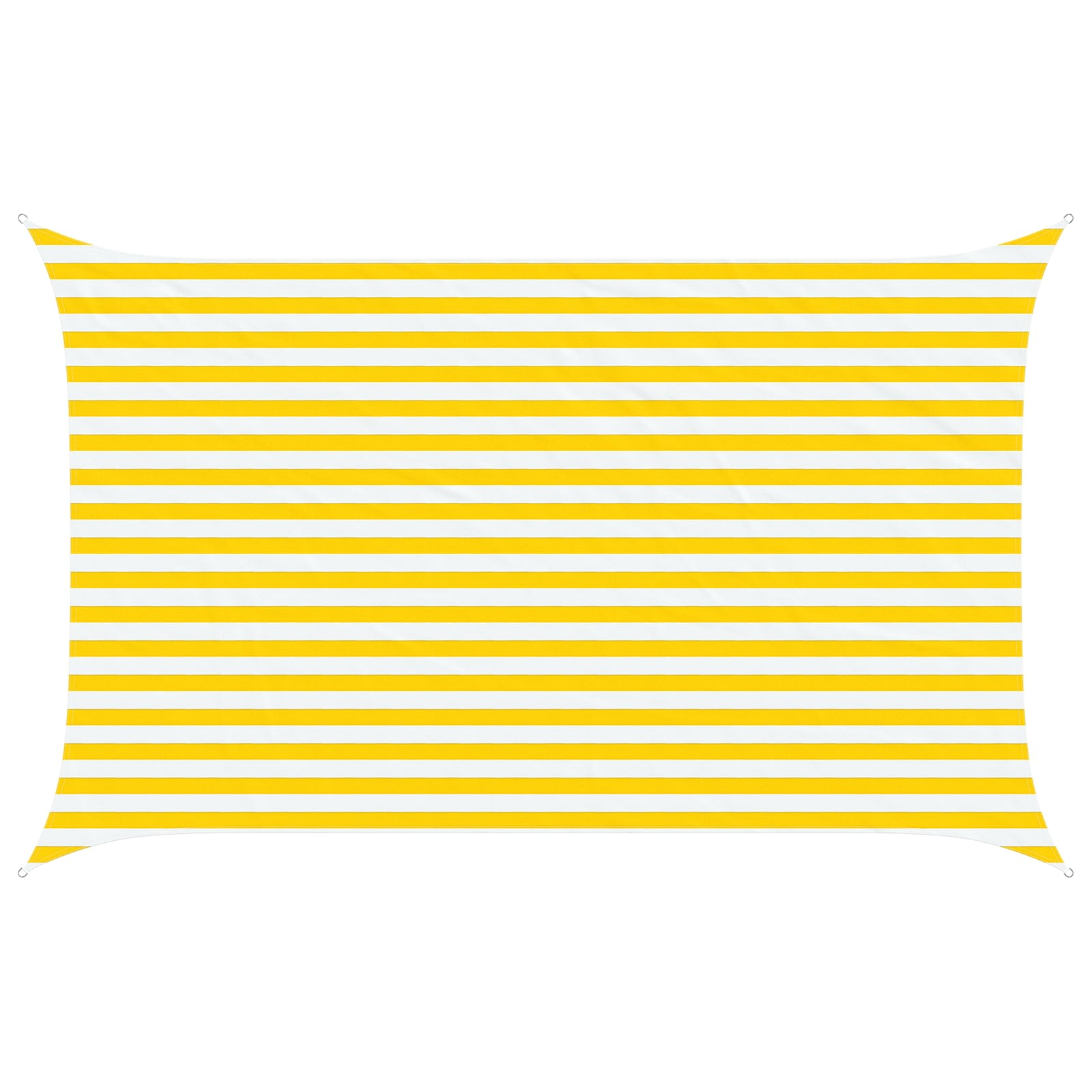 Maison Exclusive - Sonnensegel Gelb Und Weiß 4 X 2,5 M 100 % Poly