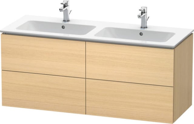 Duravit Waschtischunterschrank L-Cube 129x48,1x55cm, 4 Schub., wandhängend, med. Ei