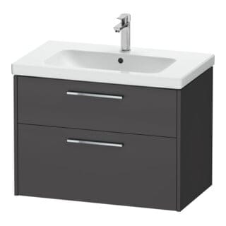 Duravit Waschtischunterschrank D-Code 78,4x55,5x46cm, 2 L, S, gra ma, Gr. chr