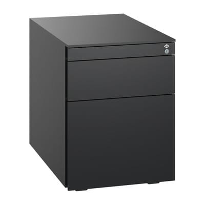 C+P Stahl-Rollcontainer, 563x430x581mm, 9005/9005