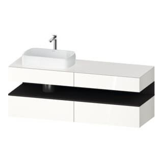 Duravit Waschtischunterschrank Qatego 160x55x60cm, gra m/we g, Pl, B l, B