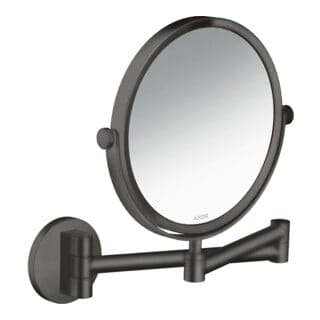 hansgrohe Rasierspiegel Axor Uni. Circular Wandmontage, brushed black chrome
