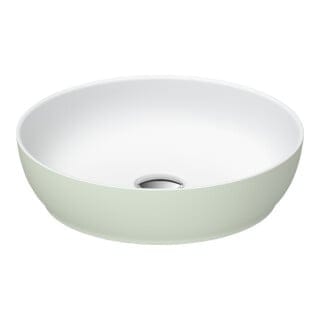 Duravit Aufsatzwaschtisch DuroCast + Sivida d 40cm, I.Fa w m, Auß.Farbe blassgrün ma