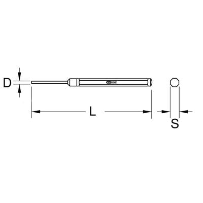 KS Tools BRONZEplus Splinttreiber, 10 mm