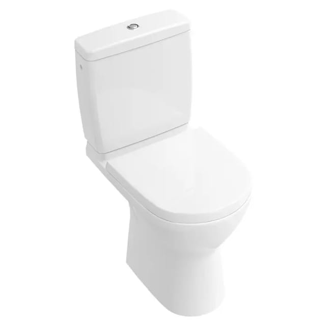 V&B Stand-WC, Tiefspüler O.NOVO Compact 36x60,5cm, Abg wa., randl., D-Flush, we
