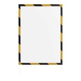 Magnetoplan magnetofix Magnetrahmen SAFETY, 5 Stück, A4, signalgelb-schwarz