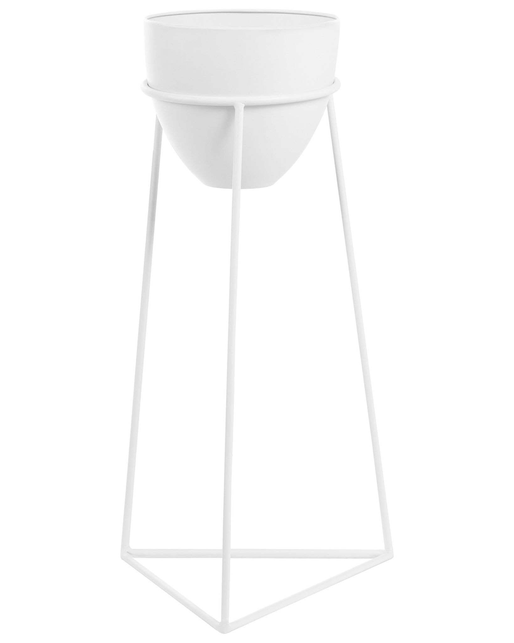 Blumentopf Mit Beinen Liparis Metall 30 Cm Weiß
