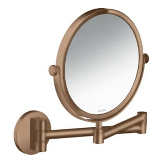hansgrohe Rasierspiegel Axor Uni. Circular Wandmontage, brushed red gold