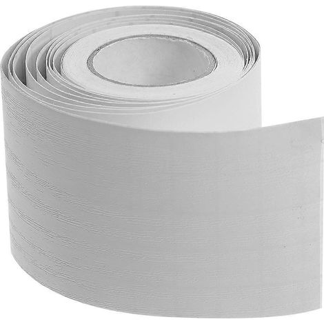 Selbstklebende Wandleiste, Flexible Sockelleiste (5 M) – 500 X 12 Cm – Weiß