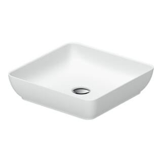 Duravit Aufsatzwaschtisch DuroCast + Sivida 40x40cm, weiß seidenmatt