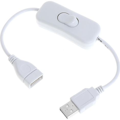 Neues 28 Cm Usb-kabel, Usb 2.0 Stecker Auf Buchse Verlängerungskabel, Weiß.