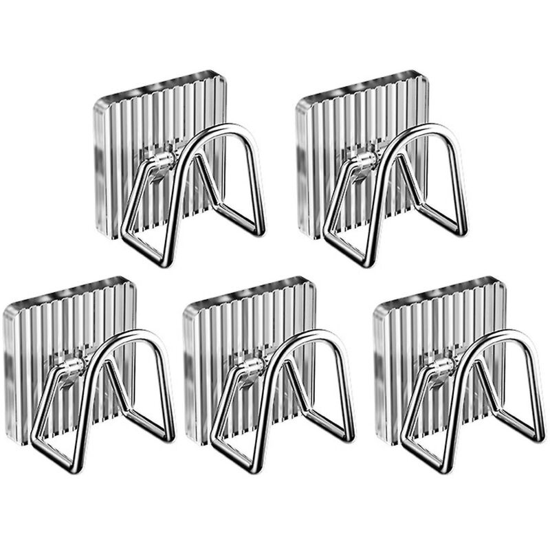 U-förmiger Abtropfkorb, Kein Bohren Erforderlich, Mit Haken Und Halterung Für Schwämme Und Geschirrtücher. Küchenaccessoire – 5er-set – Weiß