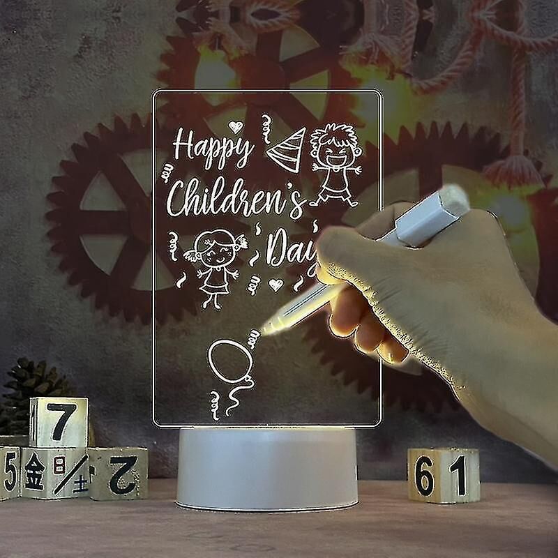 Kreative Led-beleuchtete Whiteboard-tafel Mit Integriertem Stift, Ideal Für Partys. Perfektes Geschenk Für Kinder Und Freundinnen. Dekoration Fürs Schlafzimmer Oder Das Zimmer Einer Freundin. Whiteboa