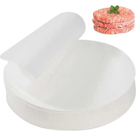 200 Blatt Antihaftbeschichtetes Hamburgerpapier, Ideal Zum Backen Und Einfrieren Von Hamburgern Im Hamburger-grill. – 15,00 X 15,00 X 0,02 Cm – Weiß