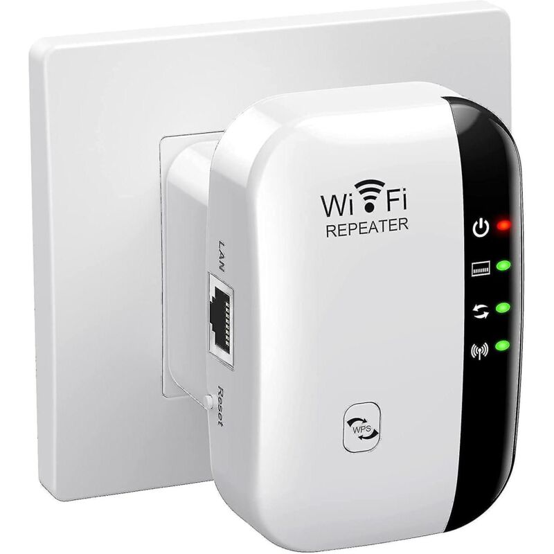 Wlan-repeater/verstärker 2023: Deckt Bis Zu 340 M² Und 45 Geräte Ab. Schnelle Und Einfache Installation Dank Ethernet-anschluss.