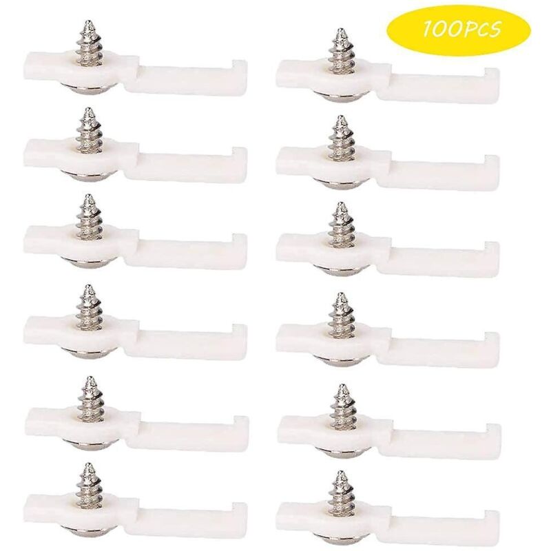 Packung Mit 100 Wasserdichten Silikon-befestigungsclips Für 12 Mm Breite Led-streifen, Led-streifen-zubehör