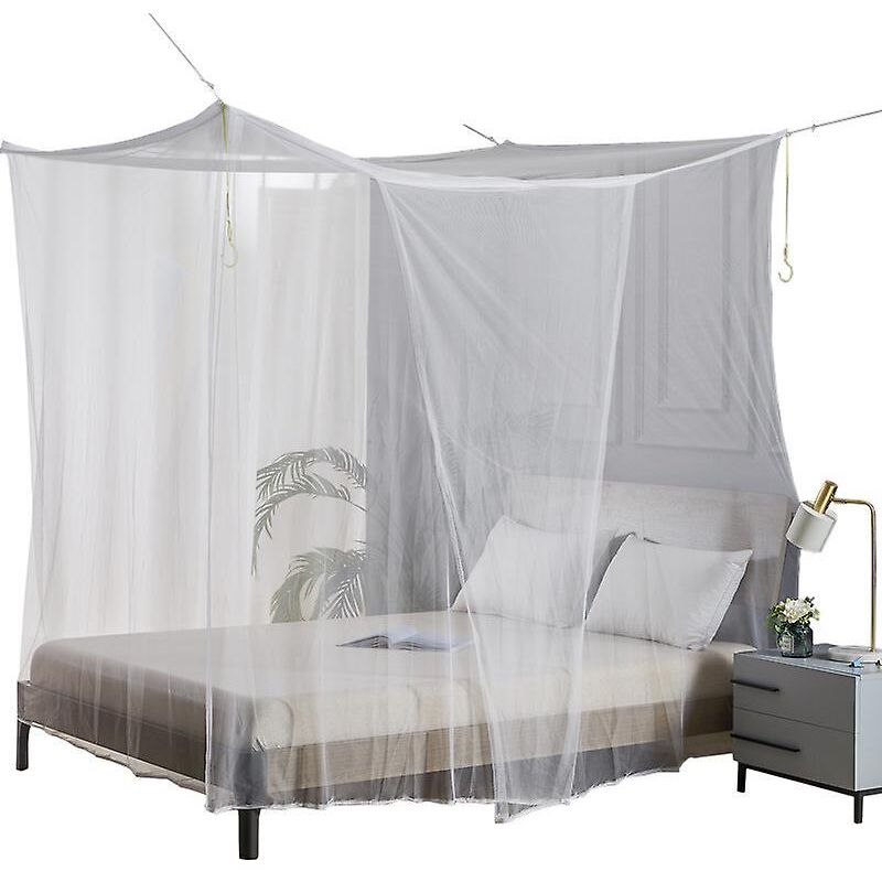Weißes Moskitonetz Für Einzelbett – 2,2 M X 180 Cm X 190 Cm