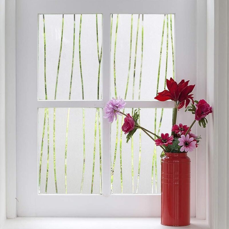 Mattierte, Statisch Haftende Fensterfolie – Selbstklebende, Uv-beständige Dekorfolie Für Küchen-, Schlafzimmer- Und Badezimmerfenster