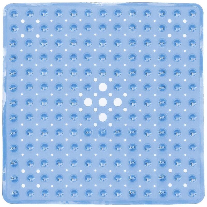Rutschfeste Schaumstoff-badematte Mit Saugnäpfen – 53 X 53 Cm, Weiß