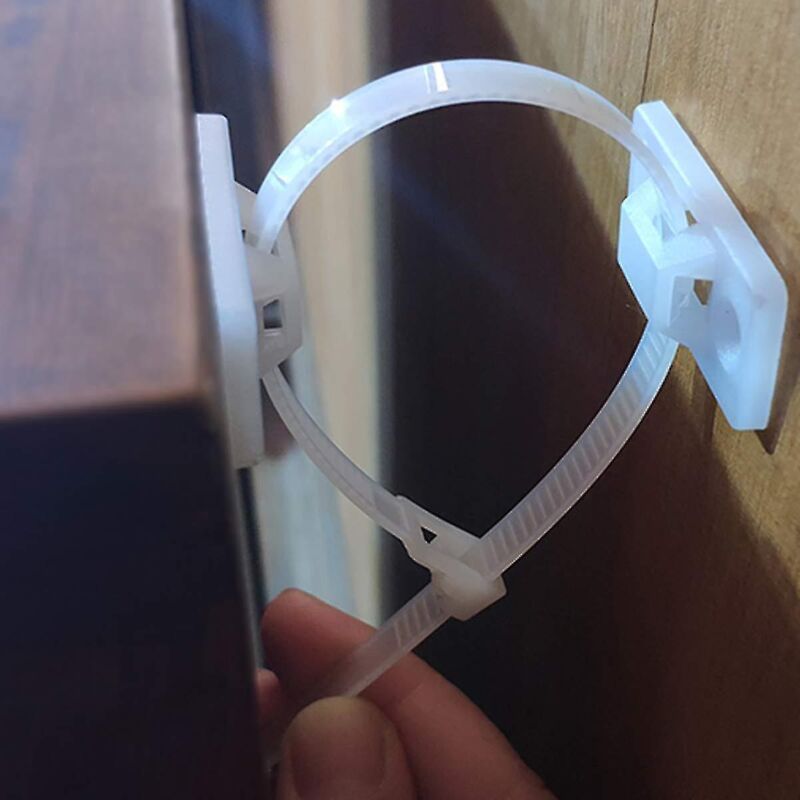 Set Mit 12 Wandbefestigungsbändern Für Möbel, Kippsicherung Für Regale.