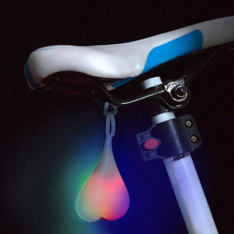 Set Wasserdichter Led-fahrradrücklichter In Verschiedenen Farben