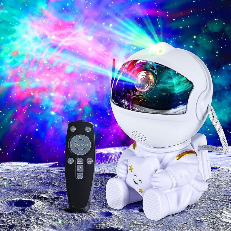 Sternenprojektor „galaxie-astronaut“ Mit 6 Modi Und Ferngesteuerter Rotation Für Die Schlafzimmerdecke