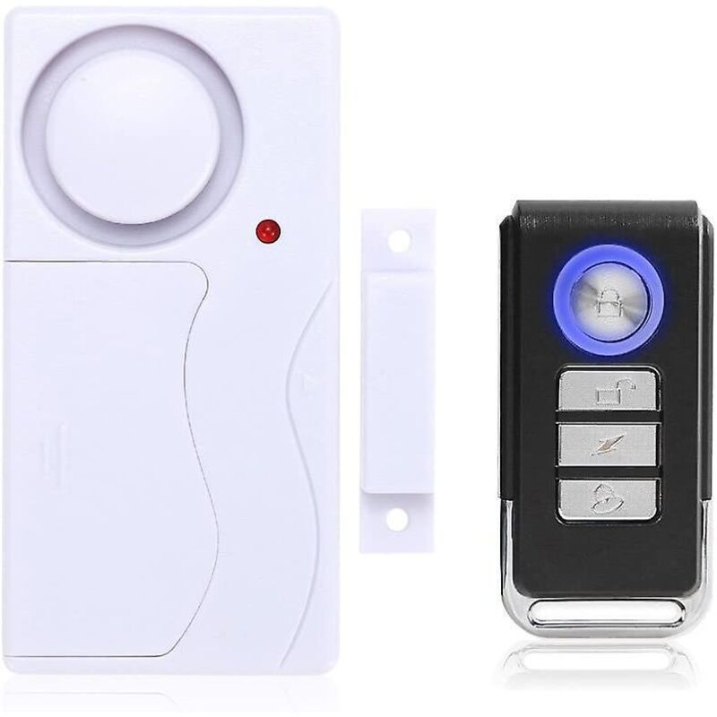 Drahtloser Diebstahlalarm Für Türen Und Fenster Mit Fernbedienung Und 105 Db Schallleistung (beinhaltet 1 Alarm Und 1 Fernbedienung)