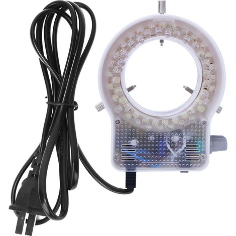 Verstellbare Led-ringleuchte Für Stereomikroskope, 60 Leds, 110–240 V, Us-stecker