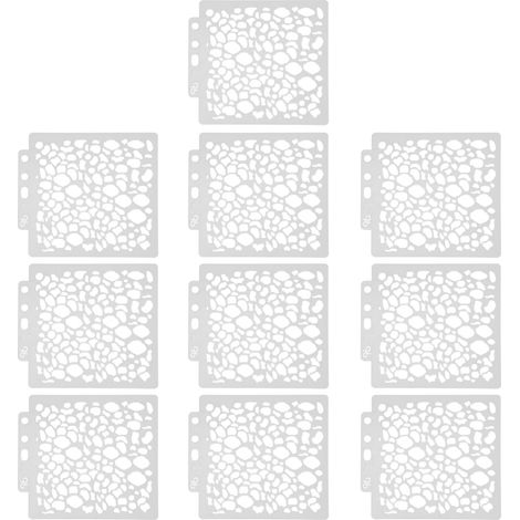 10 Wiederverwendbare Pet-schneideschablonen 14x12,8cm Zum Bemalen Und Prägen S137