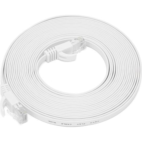 Cat6 Flaches 8-adriges Kupfer-gigabit-ethernetkabel, 5 Meter, Für Heimnetzwerke