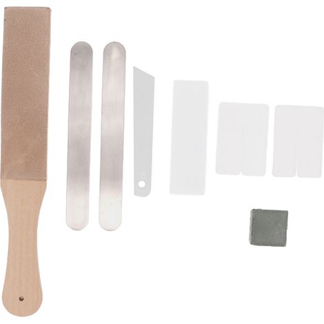 Komplettes Lederpolierset Mit Doppelseitigem Polierpad Zum Schärfen Und Für Diy-bastelarbeiten