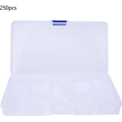 Set Mit 250 Flachen Nylon-unterlegscheiben Zur Auslaufsicheren Rohrabdichtung