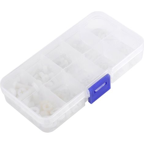 150-teiliges Set Aus Schrauben, Bolzen, Muttern Und Unterlegscheiben (m2, M2,5, M3, M4, M5) In Einem Set Mit Aufbewahrungsbox.