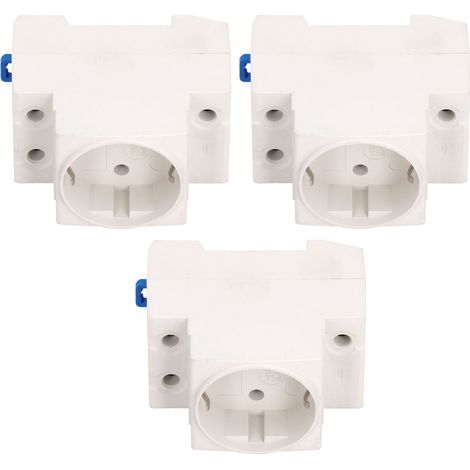 3-teiliges Schienenadapter-steckerset, Industriestecker, Ac250v 10-16a, Eu-stecker