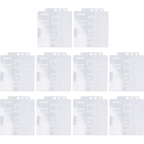 20 Wiederverwendbare Pet-buchstabenschablonen Für Scrapbooking-kunstprojekte