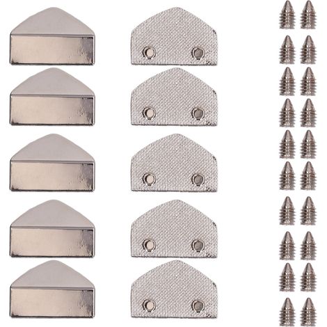 10 Glänzende Reißverschlussstopper, Praktisches Deko-accessoire Für Taschen Und Koffer, Weiß