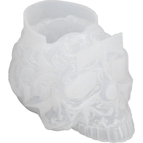 Robuste Silikonform In Totenkopfform Für Selbstgemachte Aufbewahrungsboxen Und Kerzenhalter