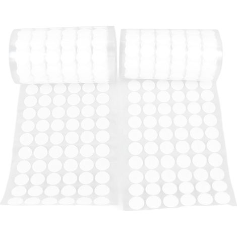 Rollen À 504 Stück Selbstklebende Klettpads, 1,5 Cm Breit, Weißes Klebeband Mit Kleberückseite