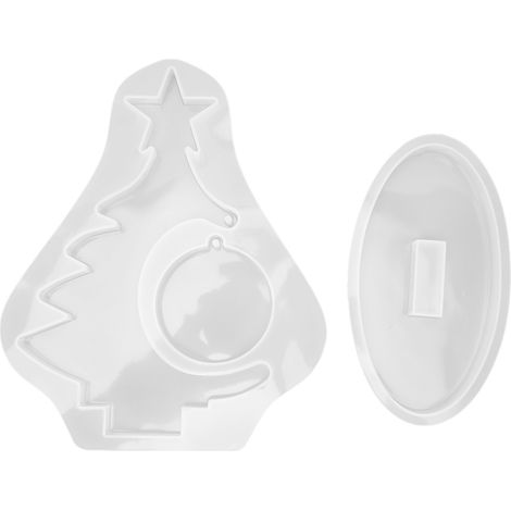 Silikonform Für Weihnachtsbaum-fotorahmen, Wiederverwendbar Und Leicht Zu Reinigen – Partydekoration