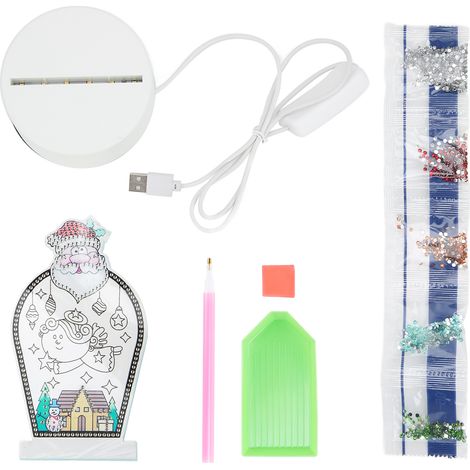 Diy-led-glitzerlampe, 3d-effekt, Anti-ausbluten, Weiches Licht Für Kunstausstellungen Und Nächtliche Dekoration, Heimdekoration