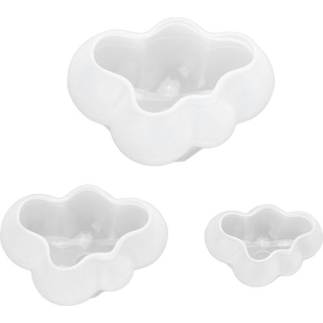 3-teilige, Wolkenförmige Silikonform Für Epoxidharz, Diy-gebäck Und Pralinenherstellung, Leicht Zu Lösen