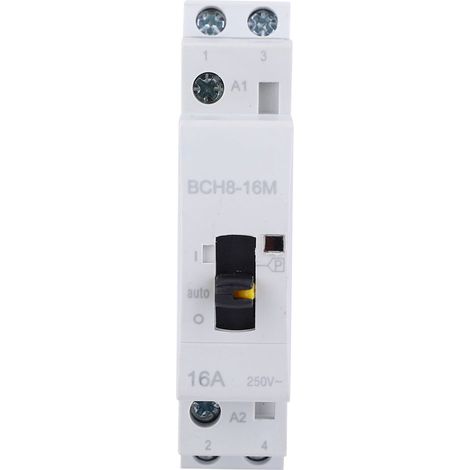 Bch8-16m Haushalts-wechselstrom-schützschalter, Manuell, 2-polig, 16 A, 24 V, 1 Schließer, 1 Öffner Für Elektrische Installationen