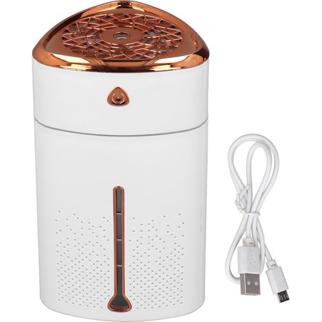 1000-ml-luftbefeuchter (weiß) Mit Usb-anschluss, Led-beleuchtung Und Touch-steuerung Für Das Homeoffice