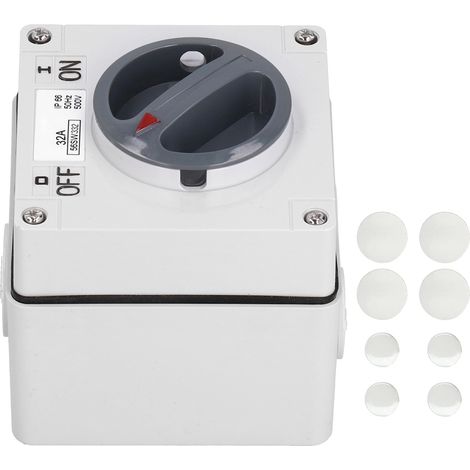 Ip65 500v 3p32a Wasserdichter Drehschalter Für Den Außenbereich, Ein-/ausschalter Mit Kontrollleuchte
