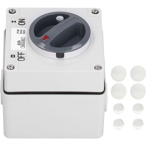 Wasserdichter Drehschalter Ip66 500v 3p63a Für Den Außenbereich, Ein-/ausschalter Mit Kontrollleuchte