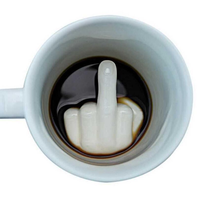 Keramikbecher In Form Eines Mittelfingers Für Kaffee, Milch Oder Andere Bar-artikel