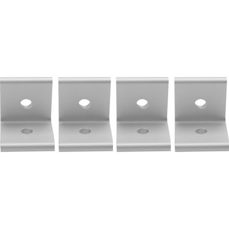 4-teiliger Aluminium-eckverbinder Für 4545-profil, Weiß – Befestigungsverbindung