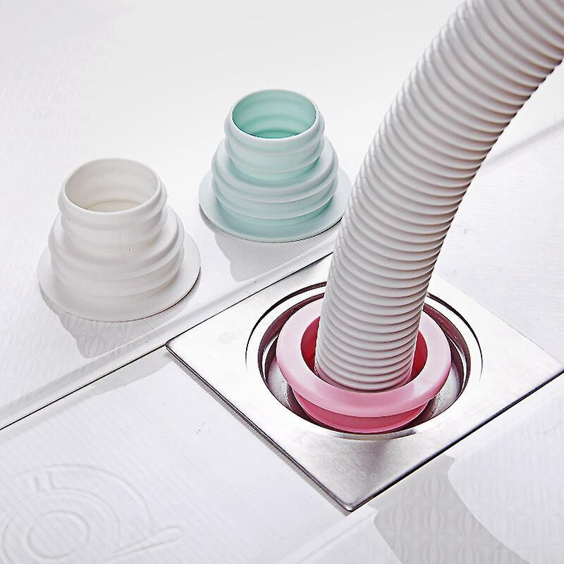 Set Mit 4 Weißen Silikondichtungen Für Waschmaschinenabflüsse, Badezimmer Und Küchen