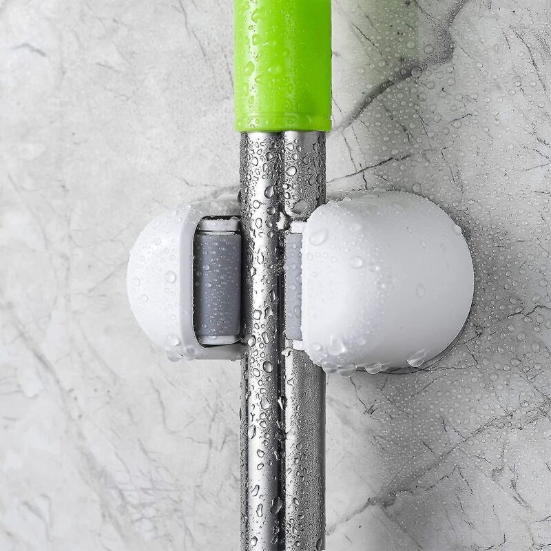 Mopphalter, 3er-set, Selbstklebende Wandmontage Ohne Bohren, Ideales Aufbewahrungswerkzeug Für Haus, Küche Und Garten.