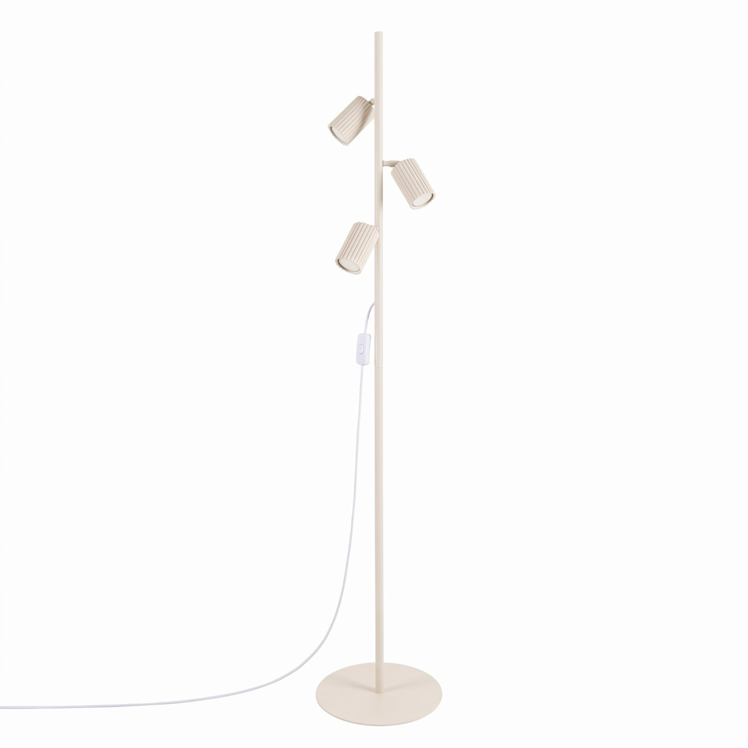 Stehlampen Karbon Beige 3xgu10 30cm Aluminium Sollux